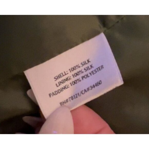 Eileen Fisher Silk Quilted Jacket Size XL - Picture 7 of 9